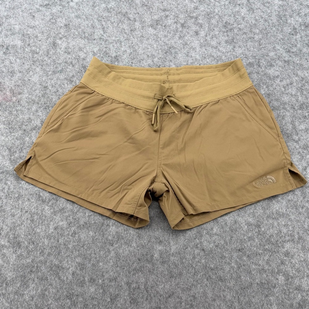 The North Face Aphrodite 2.0 Shorts Tan Khaki Womens Small Hiking Activewear